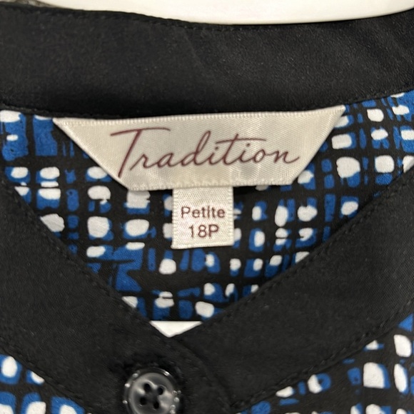 Northern reflection Tradition, S 18P, navy blue and white hidden button up - Picture 5 of 12